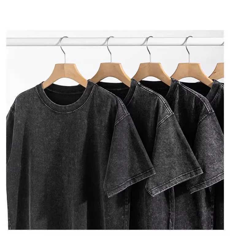 Mens Custom Design DTG Printing Oversized T-Shirt 300GSM Heavyweight Cotton Retro Washed Cotton Tee Hip Hop Style Streetwear J260711