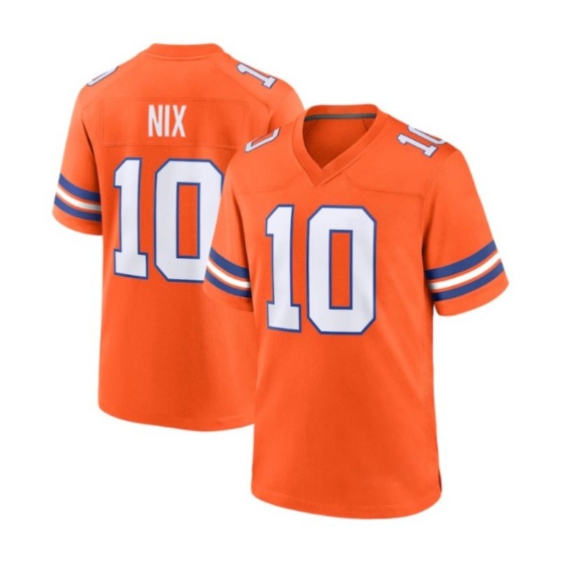 10 Bo Nix 2 SURTAIN 15 Bonitto Maillot de football cousu en sergé - Taille complète S-XXXL pour hommes, femmes et enfants