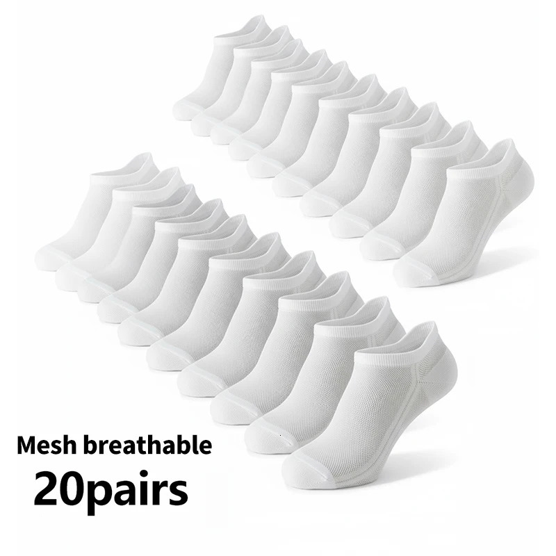 1020 Pairs Mens Ankle Socks Breathable Mesh Sports Casual Athletic Summer Thin Short 260713BANJIA