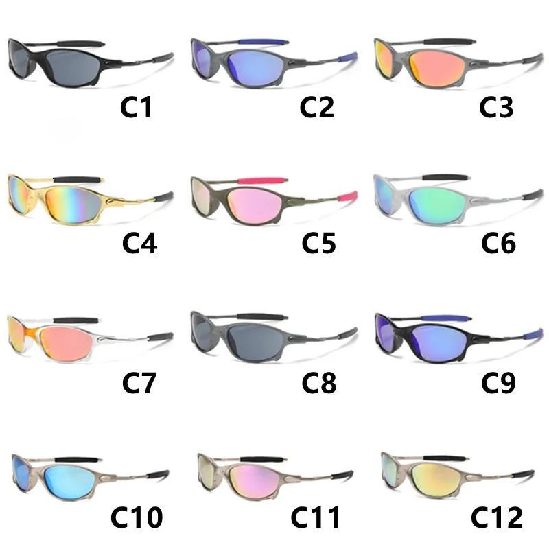 JULIET Metal Frame Bicycle Goggles Mens Sunglasses Outdoor Sports Women Sun Glasses Classic Riding Men Driving Travel Protection Eyeglasses12A