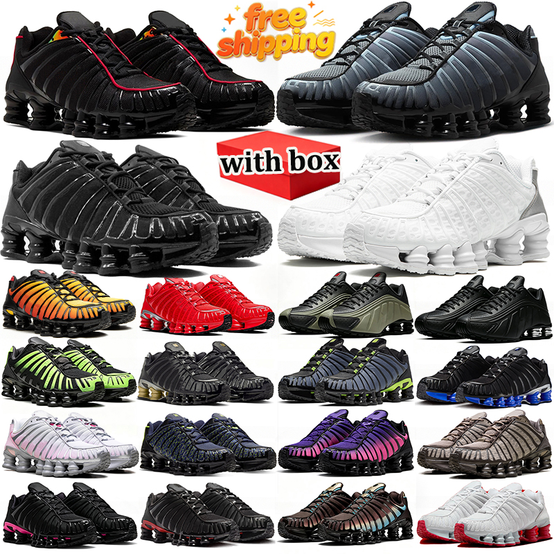 with box designer running shoes chaussures men women trainers outdoor sports sneakers black metallic silver