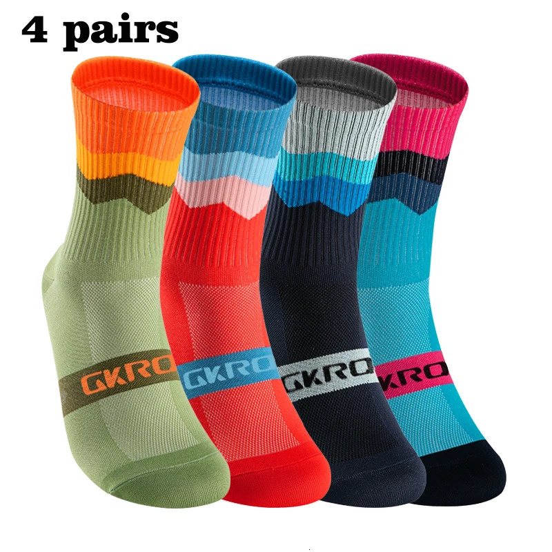 GKRQ 4 Pairs Bike Socks Men Nurse Compression Cycling For Women Mtb Guard Stockings Sport Grip Barre 260713BANJIA