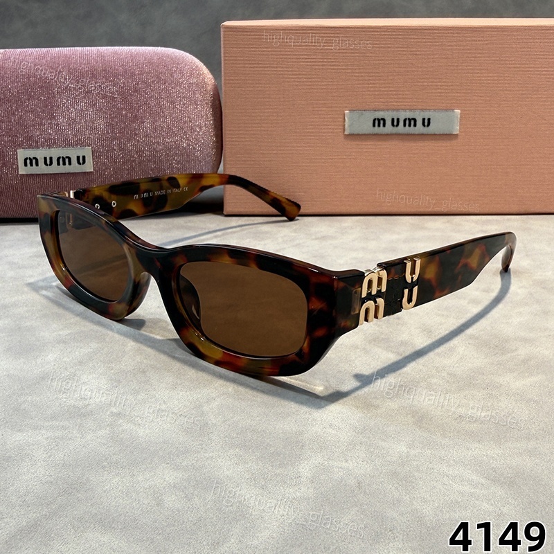 Designer Sunglasses For Women Frameless Cat Eye Shades Curved Surface Luxury Sun Glasses Y2K Regard SMU11W Reverie Vedette SMUB07 Glasses