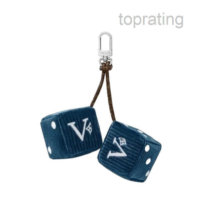 Unisex Keychains New Designer Bag Hangings Dice Car Keychain Mens Womens Luxury Bag Charms Key Rings High Quality Couples Gifts