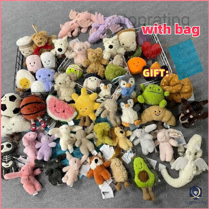 Marshmallow Keychain designer high quality Kawaii Plush Toys Cartoon Dolls Childrens Gifts Novelty Funny cotton candy Keychain for Hanging On Bags C