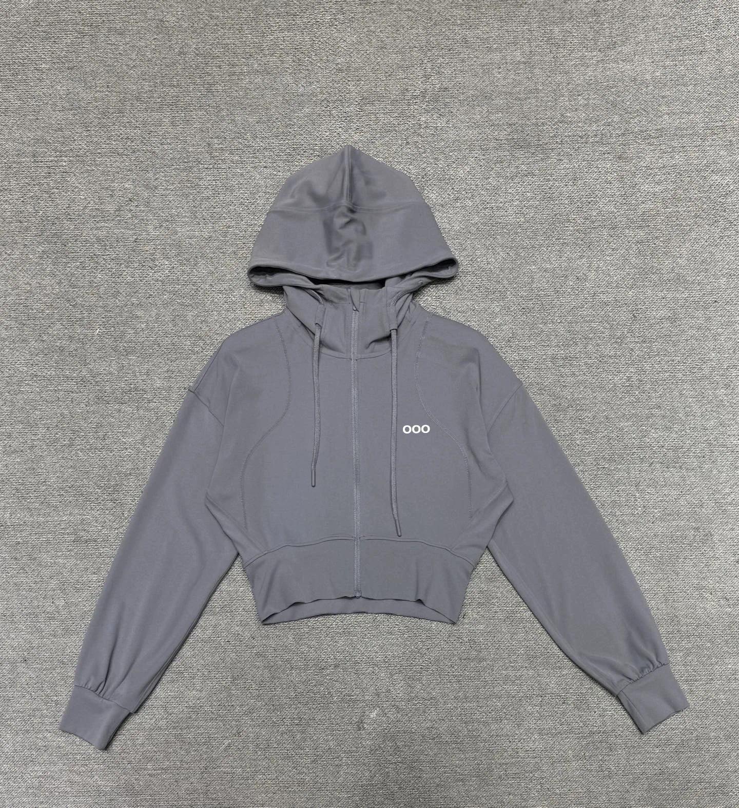 Women Short Hooded Jacket Zip Up Lightweight Casual Commuter Everyday Simple Outerwear