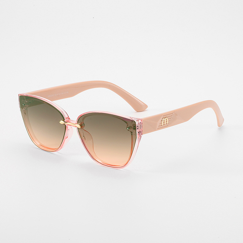 Luxury Designer New Wholesale Fashion High End Cat Eye Full Frame European And American Style INS Sunglasses