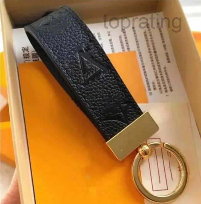 High Quality Keychain Classic Exquisite Luxury Designer Car Keyring Zinc Alloy Letter Unisex Lanyard Gold Black Metal Small Jewelry