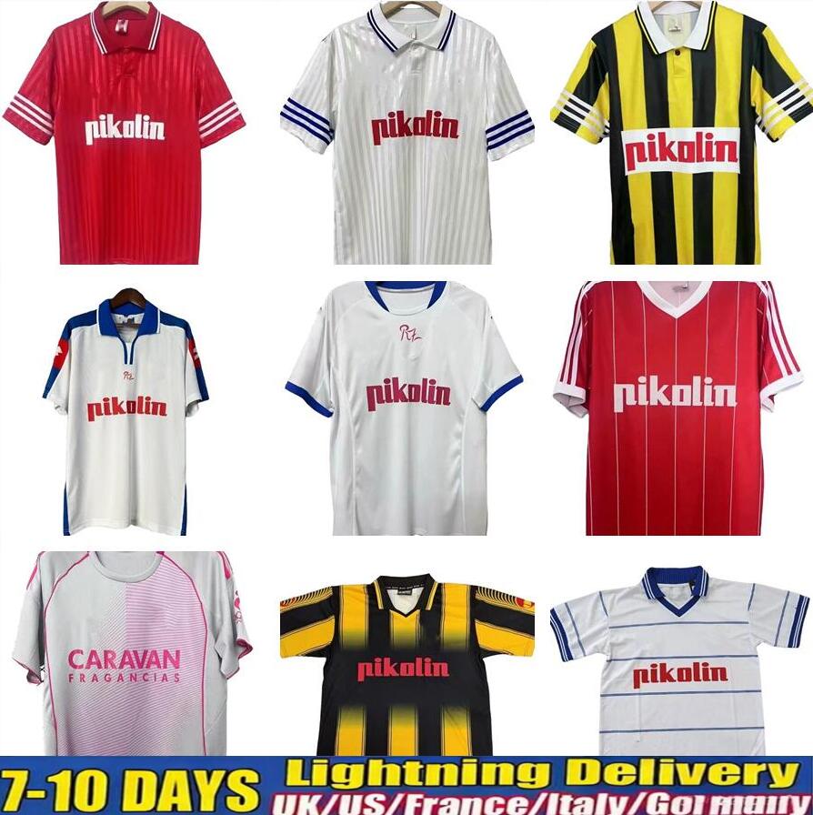 Classic Vintage Retro Real Zaragoza Soccer Jersey DAVID VILLA MORIENTES BERMEJO FRANCHO 1992 93 94 1995 1996 1997 1998 1999 2002 2003 2004 2005 Men