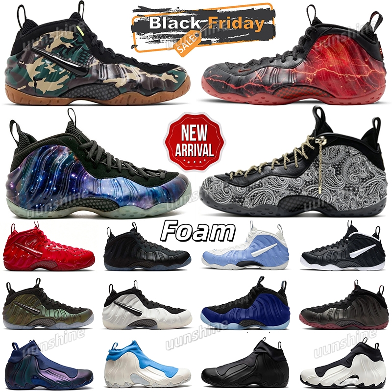 foamposits With Box Mens Basketball shoes foam Trophies Green Galaxy Camo University Blue Carbon Fiber Cough Drop Deep Roya Men Trainers sneakers 40