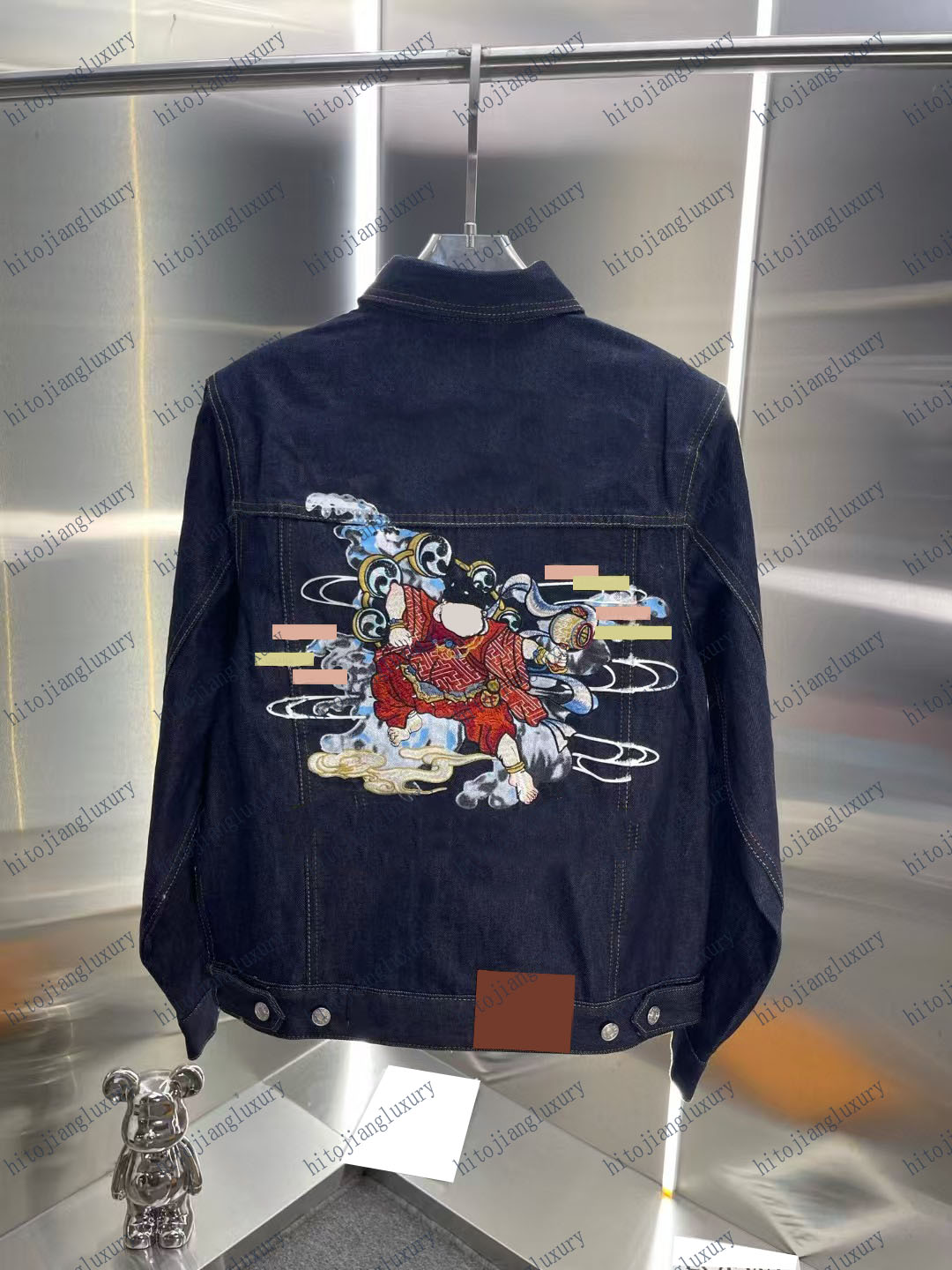Men's Denim Jacket with Insulated Cotton Lining - Stylish Heavyweight Fashion Outerwear 888