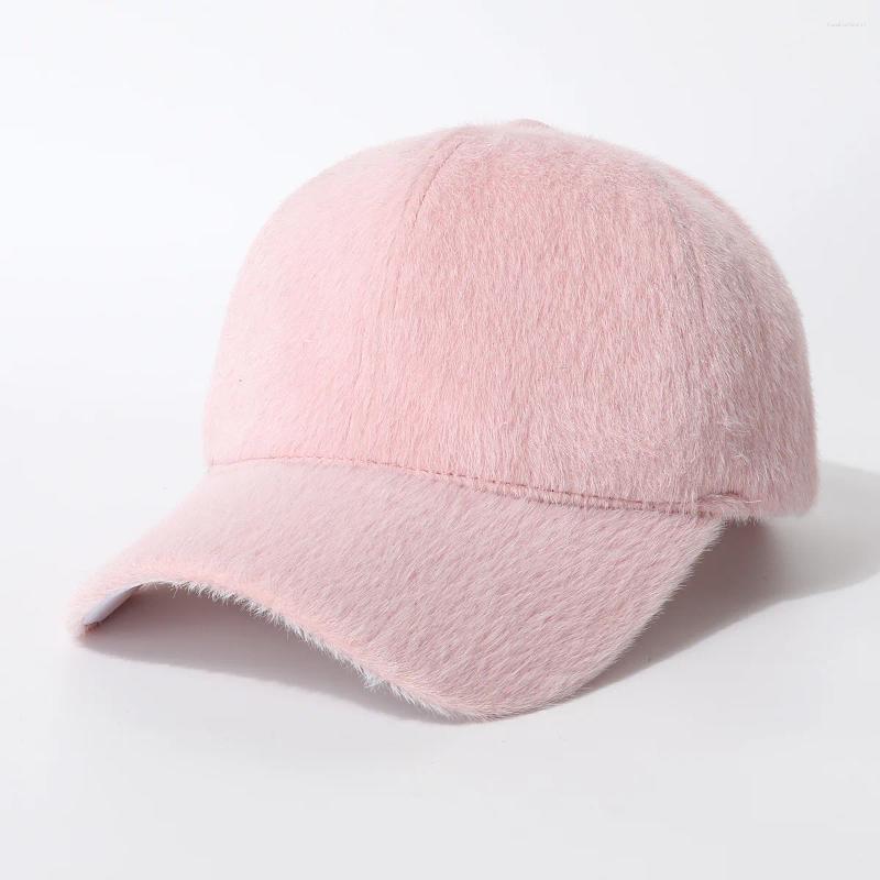 Ball Caps Autumn Winter Baseball Women Velvet Solid Color Snapback Hats For Men Unisex Fashion Accessories Z260924