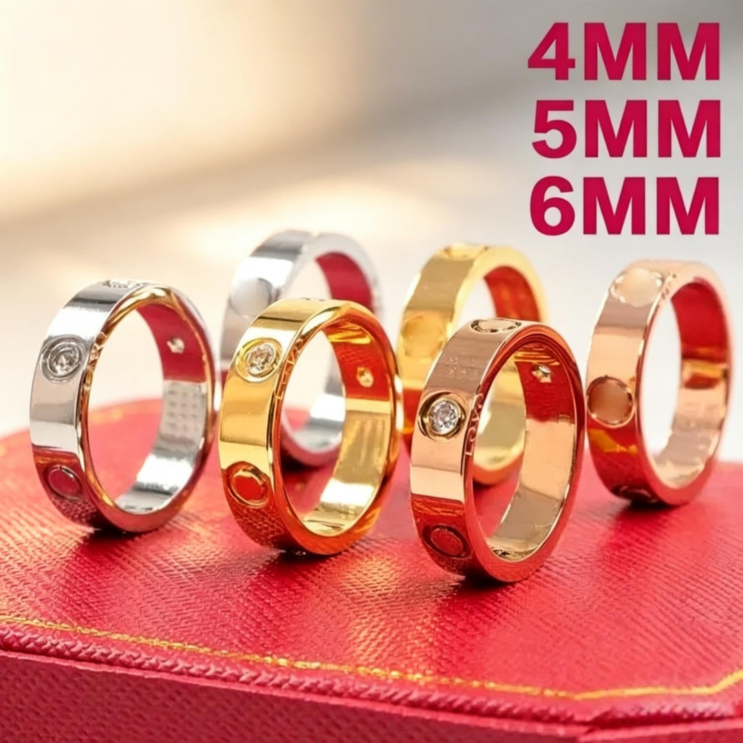 Ring designer ring luxury rings for women wedding letter alphabet designer valentines day gift jewelry high-quality stainless steel rings size 5-11