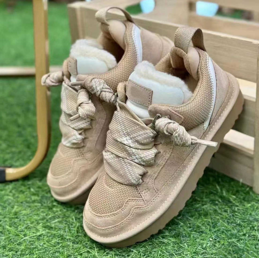 2026 Designer Lowmels Sand Trainer platform boot fashion snow boots women ankle booties sheepskin mens womens winter shoes fjpt