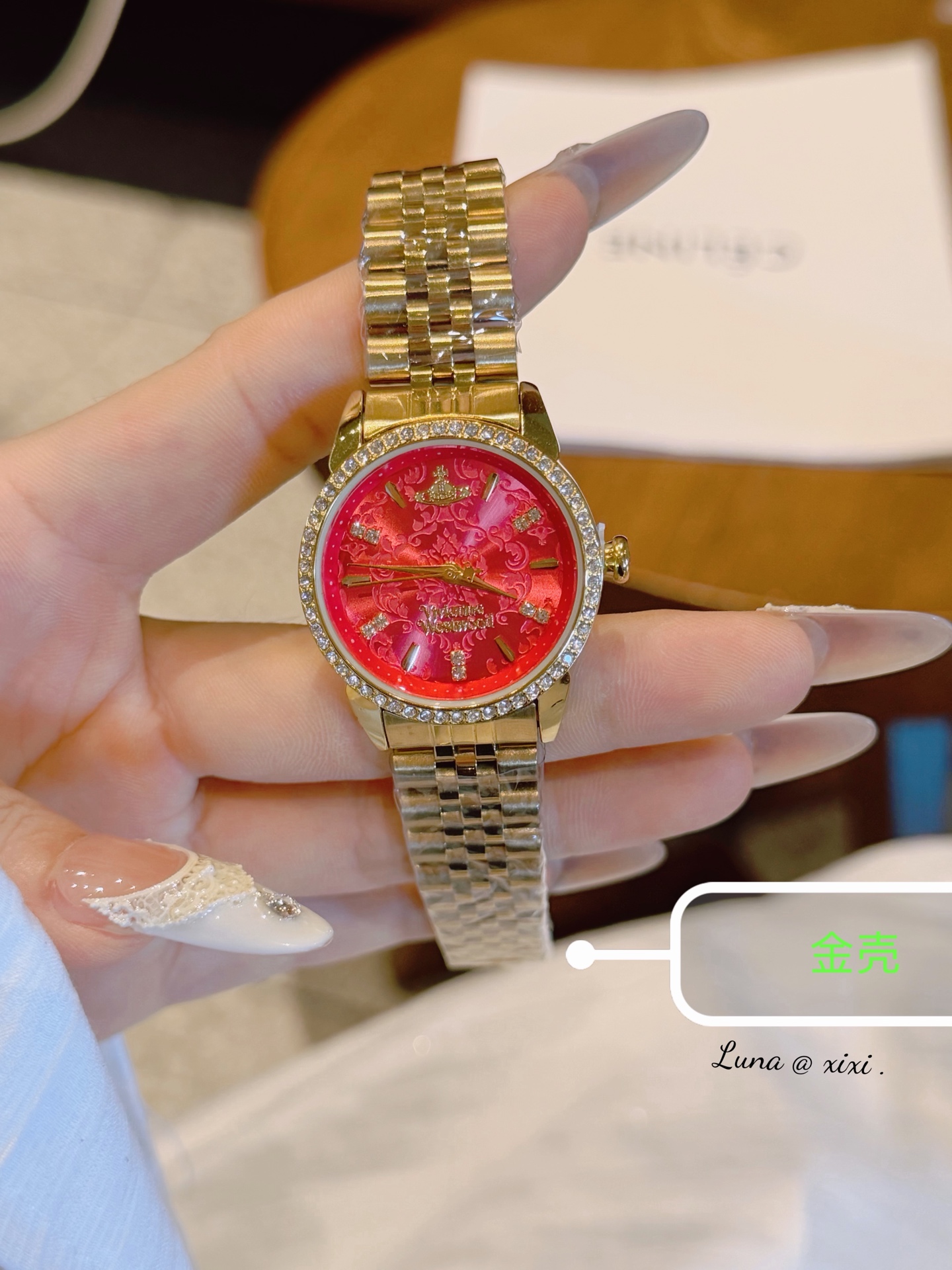 Top Mens women VIVIENNEity WESTWOOD Diamond inlaid watch designer luxury quartz movement watches high qualit rose gold steel women Wristwatches #536