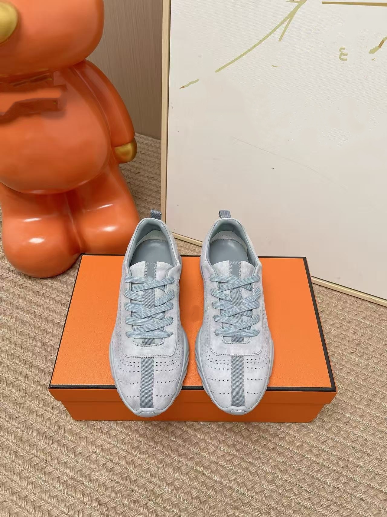 Chaussures de sport décontractées haut de gamme à texture minimaliste, style décontracté et décontracté