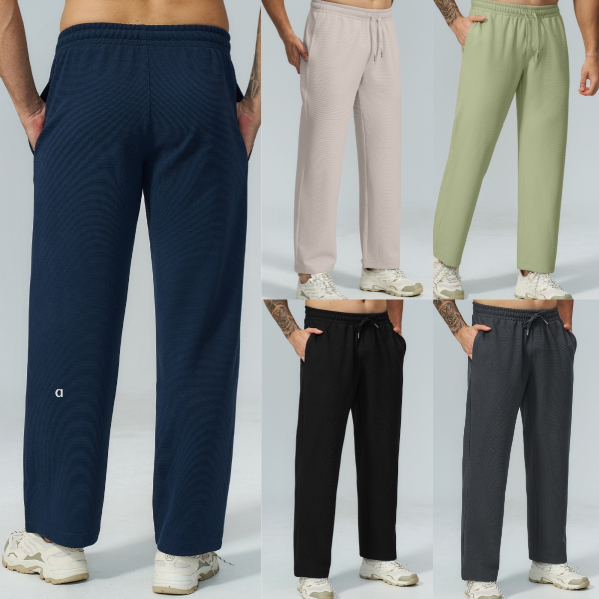A2556 Pantalon de randonnée en plein air antistatique pour hommes avec tissu confortable et doux pour la peau Pantalon de sport décontracté pour