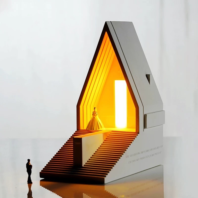 veilleuse lampe de Table Aranya cadeau de mariage ciment béton église atmosphère ornement créatif