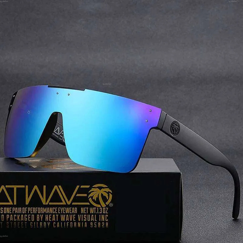 2026 New Heatwave Unisex Safety Square Polarized Sunglasses Z87 High Quality Genuine Film Outdoor Sports Eyewear Hw03 Conjoined Men Women Designe