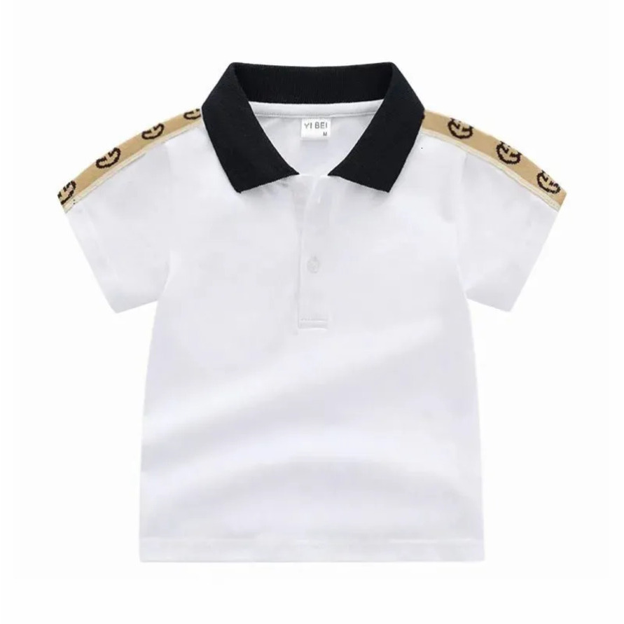 Boys T-Shirt Spring Baby Boys Clothes Stripe Casual T Shirt Fashion Designer Kids Plaid Lapel Short Sleeve Tee Tops Children kids Shirt 1 6T Tee xy9