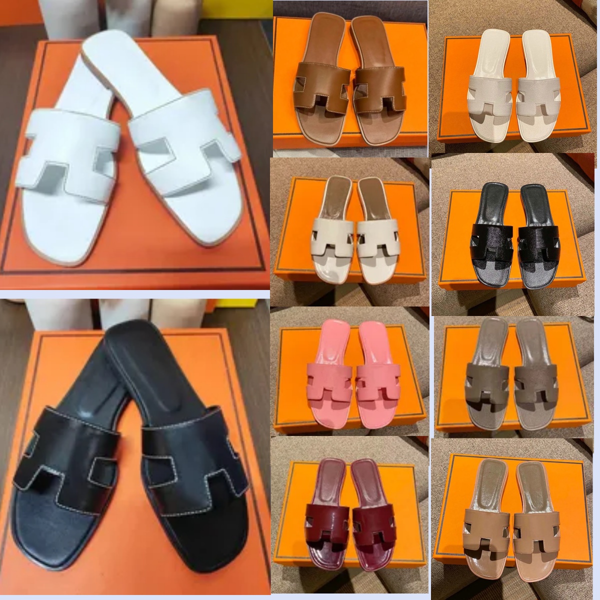 Sandales de créateurs femmes pantoufles de plage Chypre sandale Oran classique talon plat mode d'été diapositives polyvalentes vêtements d'extéri