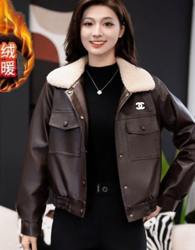 womens Leather Jackets designer Outerwear Hoodies women Coats Fashion coat Puffy Long Sleeves Lady Windbreaker Short parka