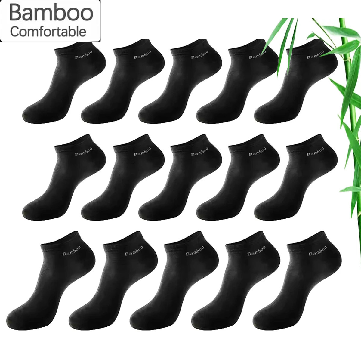5101520 Pairs Bamboo Fiber Ankle Socks Mens And Women Soft and breathable Boat Men Gifts Spring Summer Short 260713BANJIA
