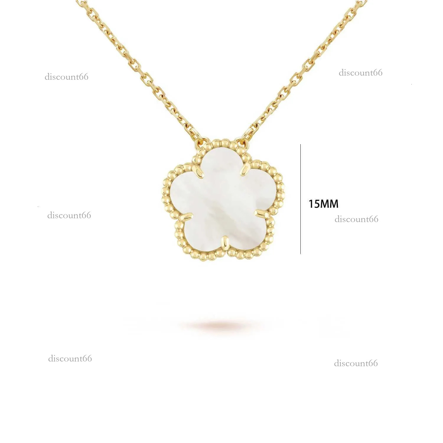 Luxe 7 couleurs classique simple cinq feuilles fleur pendentif collier pierres naturelles tour de cou chaîne pour les femmes fête usage quotidien