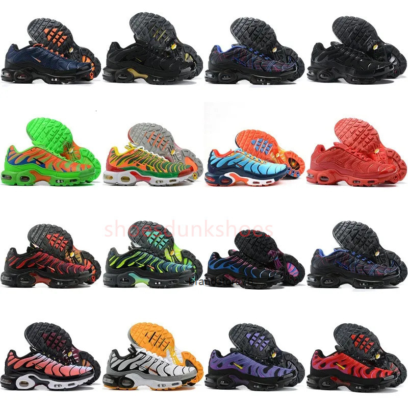 Classic Mens tn plus running shoes Tns Tuned 1 Grey Volt Black Yellow Neon Chaussures University Hyper Blue red Sunset Triple White Men Outdoor Spor