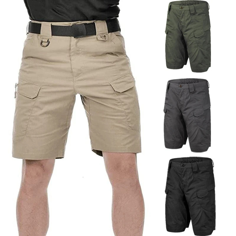 2026 Mens Cargo Shorts Tactical Waterproof Casual Pant Summer Thin Quick Dry Workout MultiPocket Outdoor Trekking Hiking Short 260713BANJIA
