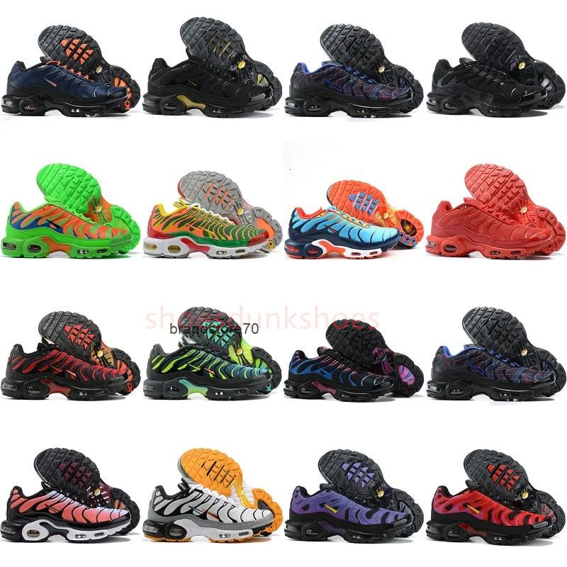 Classic Mens tn plus running shoes Tns Tuned 1 Grey Volt Black Yellow Neon Chaussures University Hyper Blue red Sunset Triple White Men Outdoor Spor
