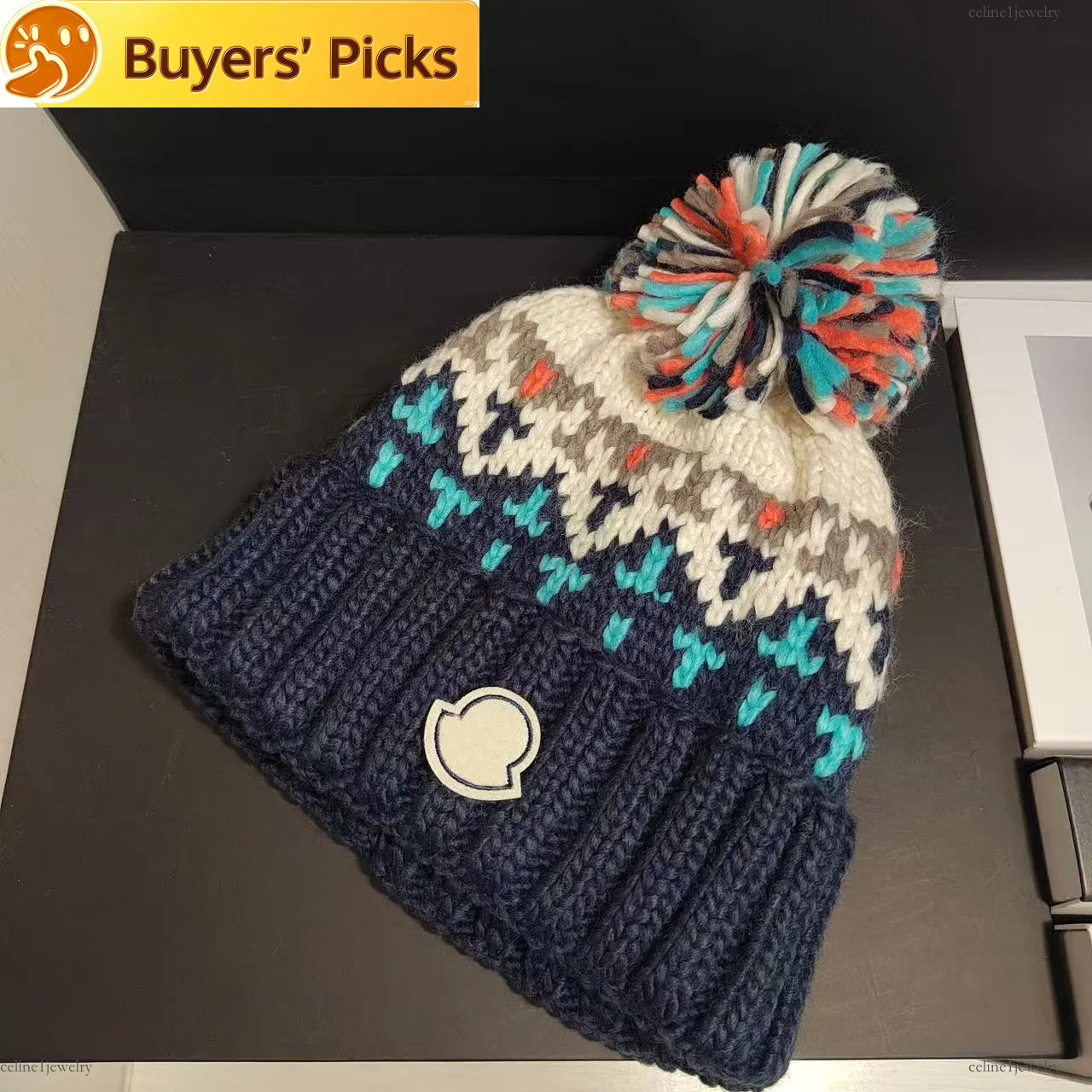 Designer beanie hat bonnet casquette skull cap for woen en winter Bobble Christas Style Hairball Snowflake War Cute Sweet Knit Ear Protection Cold H