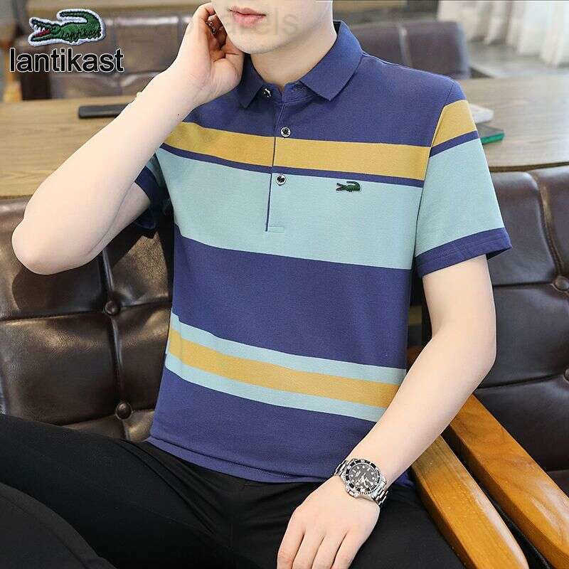 Noble Crocodile 2025 New Summer Cotton Breathable Polo Shirt designer hoodie Casual Mens Short Sleeve Turn-down Collar Trendy Top Men