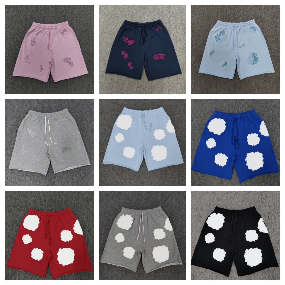 Designer shorts cotton Summer Beach Men's Women's Street Hip Hop Fashion Pants Puff Print Shorts SIZE S XL