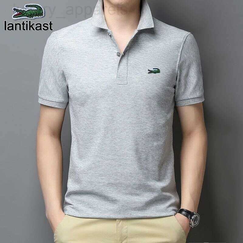 Noble Crocodile Polo Shirt Summer Short Sleeve T-Shirt Pure designer handbag Cotton Turn-Down Collar Loose Fit Plus Size Mens Top Tee Trendy