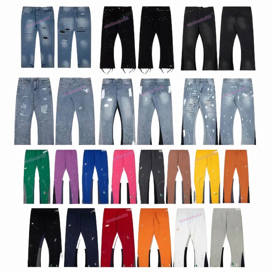 designer jeans Pants Trousers Sweatpants Fashion Men's and women's color combinations black red and grey Hip Hop Elastic Waist Trousers Sp