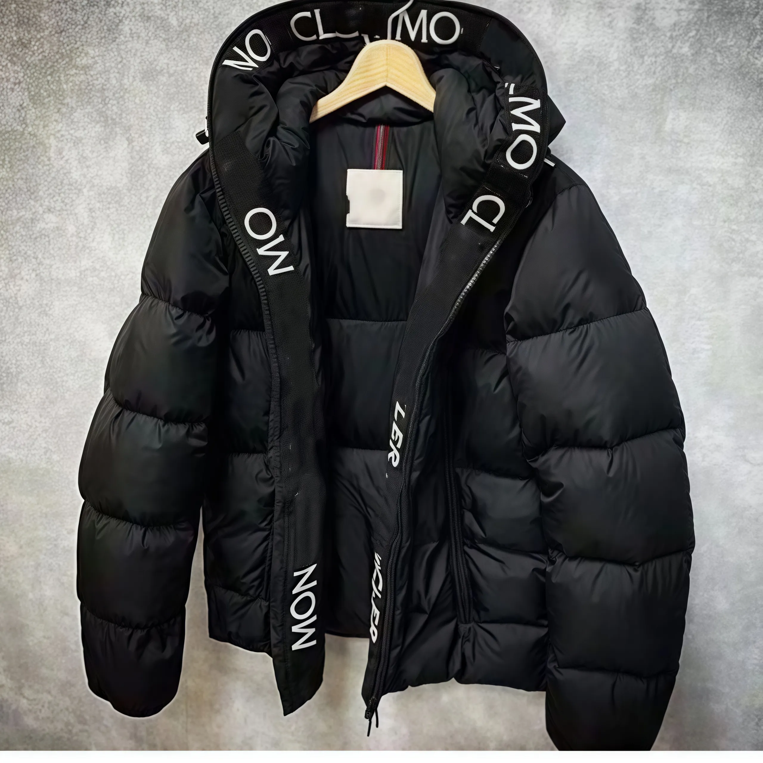 down jacket moncgilet men women moncpuffer Jacket Stand Collar Knitted Splicing Down Jacket Men Women Winter Windproof Fluffy Puffer Coat Daily C