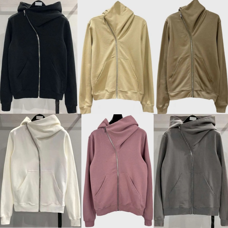 luxury rickhoodie designer jacket men jackets mens hoodies zip up hoodie high quality sweatshirts wizard oblique zipper hiphop streetwear gothic sty