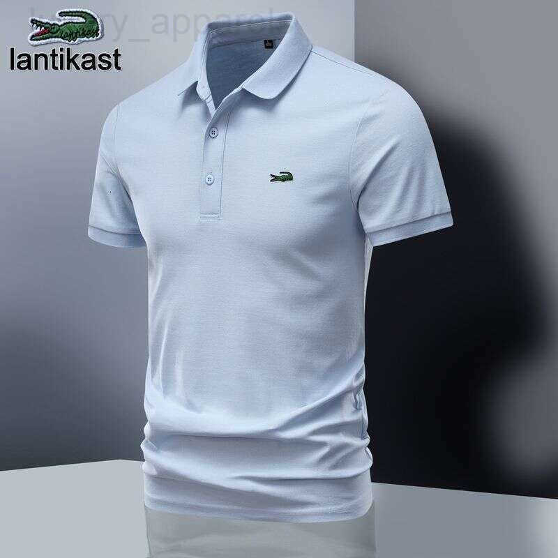 Noble Crocodile Summer New Short Sleeve Polo Shirt Sports Casual Breathable Turn-down Collar designer hoodie LANTI KAST Fashion T-shirt Mens Trendy