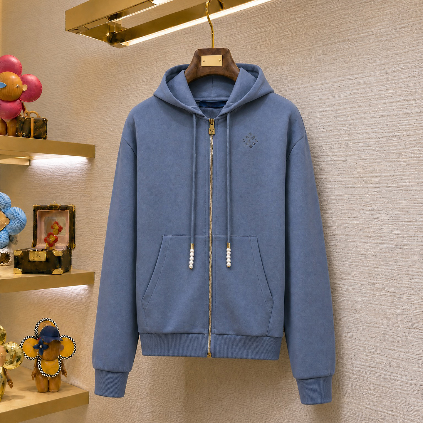 Designer brand high-quality men's jackets, men's jackets, embroidered logos, pearl zippers, knitted hoodies, fashionable hoodies, jackets