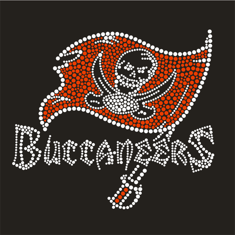 Badge emblème de pirate en strass fabriqué pour personnaliser les chemises et les vestes