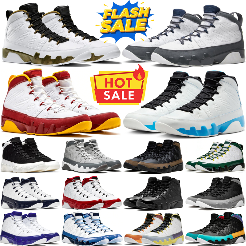 designer basketball shoes 9 9s mens sneakers woman trainers French Blue Bred Gym Red Cool Grey Powder Blue flat bottom sport Classic shoe with box