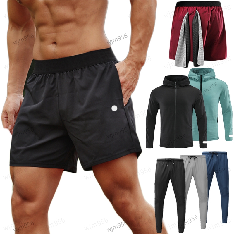 Yoga Designer ensemble hommes short speed up pantalon alignement plage coupe-vent survêtement jogging veste à capuche vêtements de sport gym set