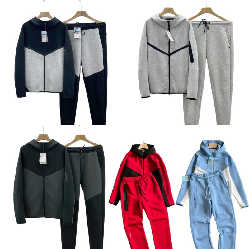 Men tech fleece Tracksuit hoodie Tech Fleece Sportswear 100% cotton Men's Tracksuit Two Piece Sets Casual Jackets Trousers Women Sweatsuit R