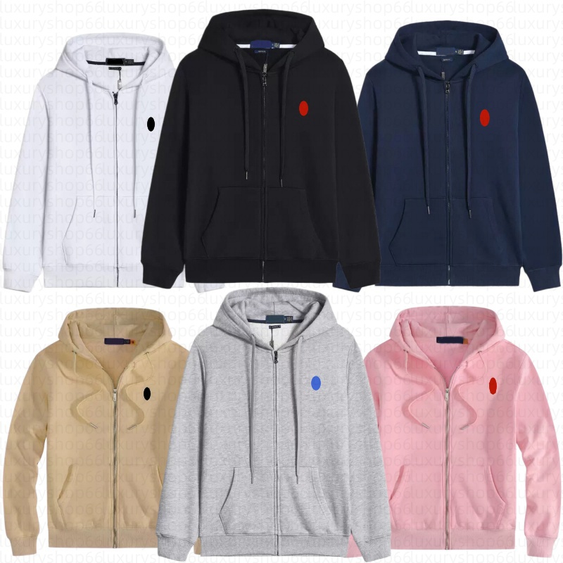 Designer jacket Polo Tracksuit Set Polo Hoodie Women Men Jacket Men Clothing Zipper Pullover Cotton Horse Long Sleeve Casual Zip Up Sweatshirt S-4XL