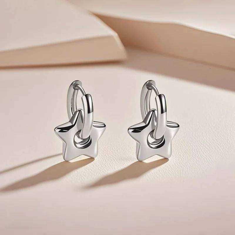 Earrings Jewelry Punk Stainless Steel Huggie Hoop For Women Moon Star Heart-shaped Drop Earrings Cartilage Piercing Jewelry D260721