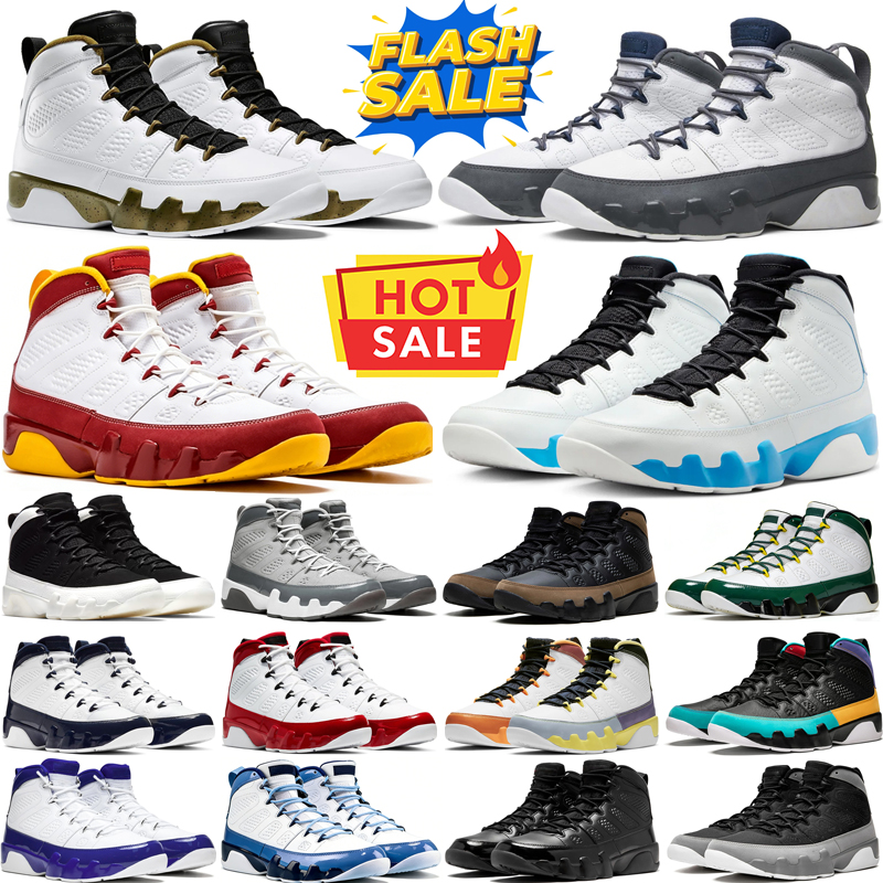chaussures de basket-ball design 9 9s baskets pour hommes baskets femme Bred Gym Red Cool Grey Powder Blue plate-forme sport chaussure classique
