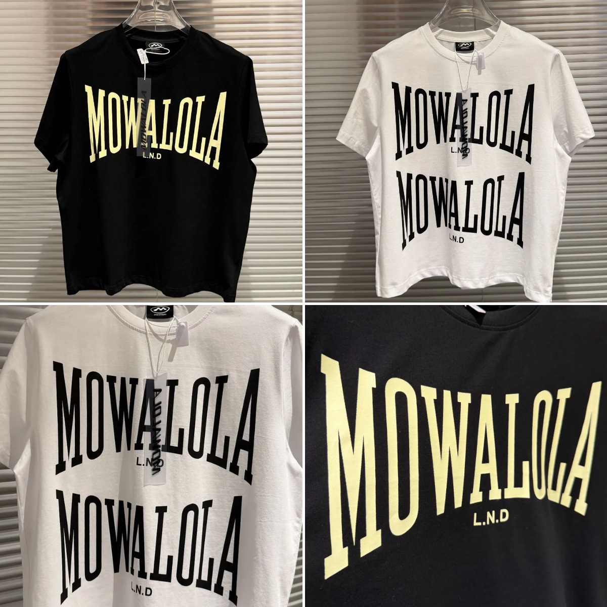 T-shirts voor heren Mowalola T-shirt met korte mouwen Zomer Briefprint Heren Dames Casual Klassiek Ronde hals Maat M-XL