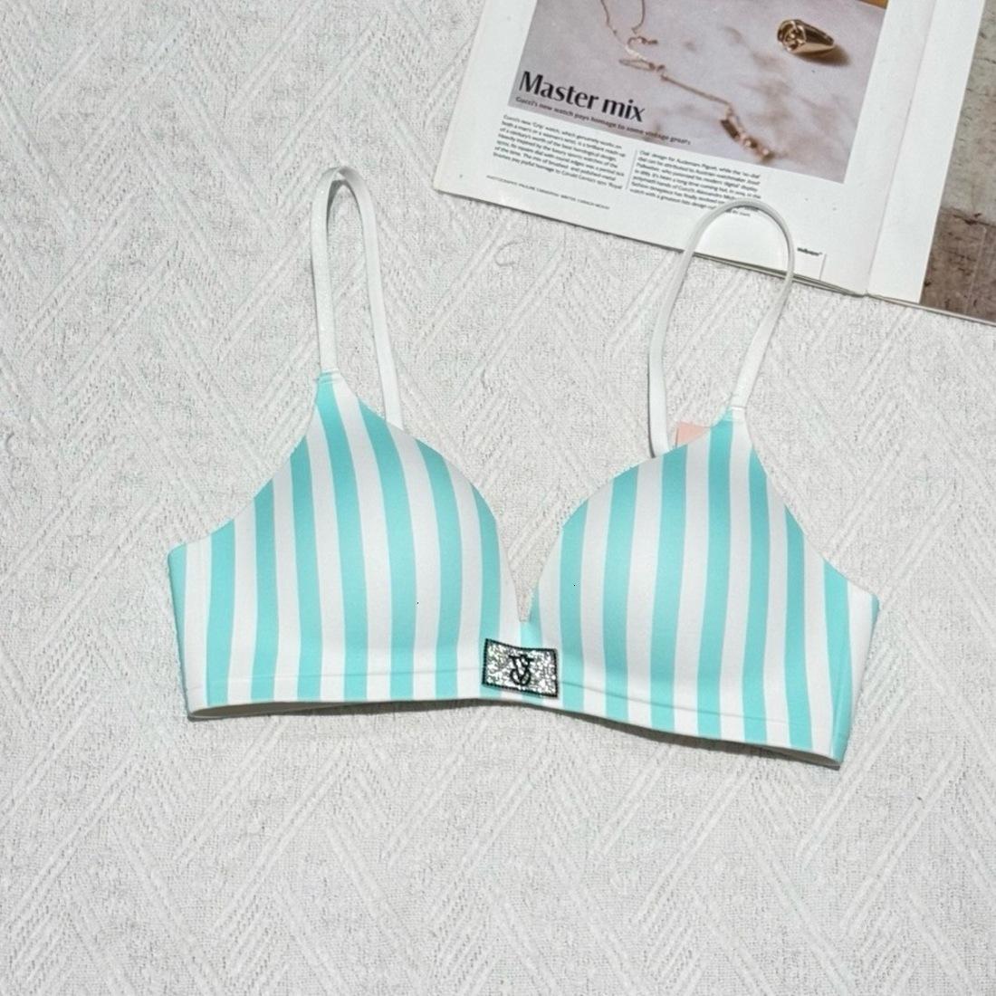 Victoriasssecrets Bra Set Popular Bras Sets Womens Sexy Vest Bikini Brassiere Lingerie Series Underwear Rhinestone Logo Brand Trendy Seamless Panty
