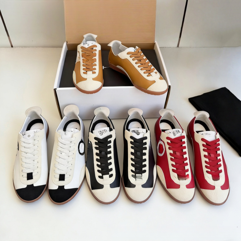 Designer C Letter Collection Petit parfum rétro Panda noir et blanc Couleur assortie Chaussures d'entraînement allemandes pour femmes Baskets à l